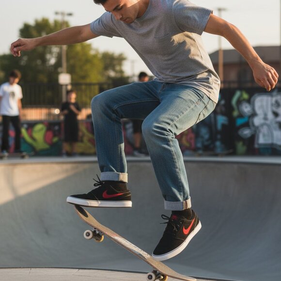 Size 10.5 - Nike Toki Low Black and Crimson Red - Picture 10 of 10